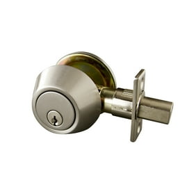 Brushed Bronze Design House 702613 Double Cylinder 2-Way Latch Deadbolt
